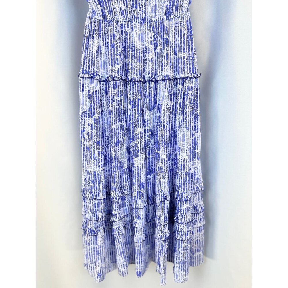 Poupette St Barth Blue Paulina Floral Midi Dress $318 - Picture 5 of 14